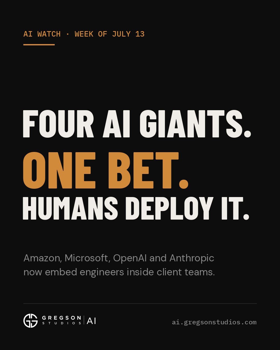What Four Tech Giants Embedding Engineers in Businesses Means for AI Adoption